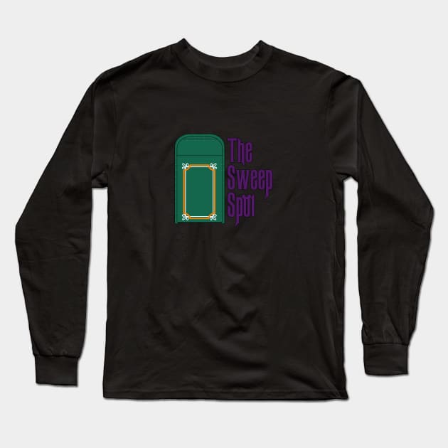 The Sweep Spot Haunted Mansion Trash Can Long Sleeve T-Shirt by thesweepspot